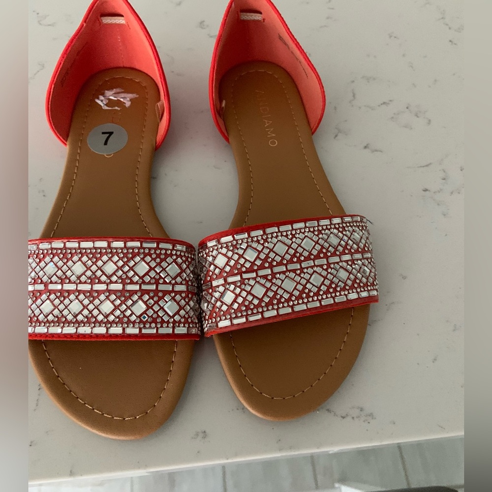 New Andiamo Open Toe Shoes Size 7